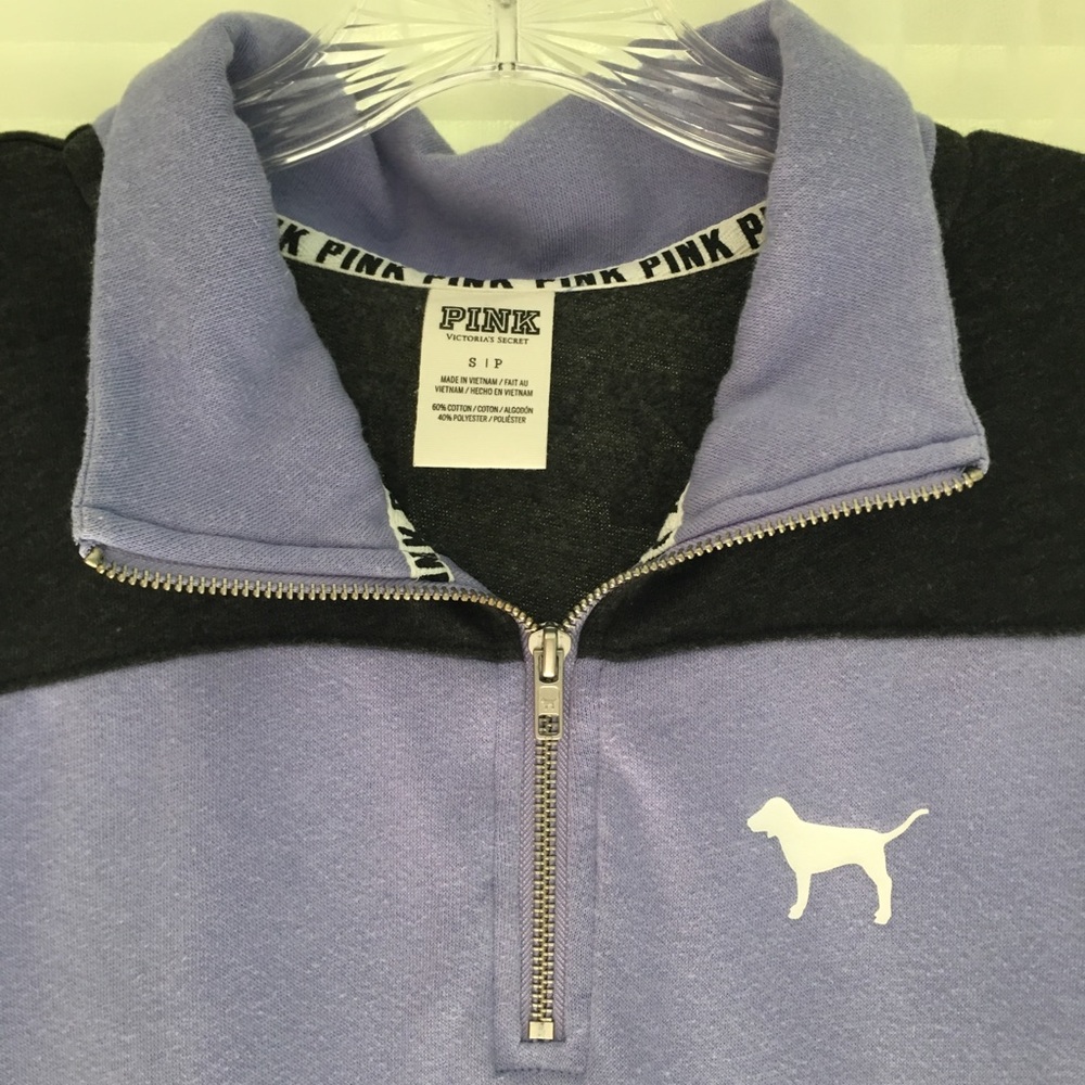 VICTORIAS SECRET PINK High neck Half Zip